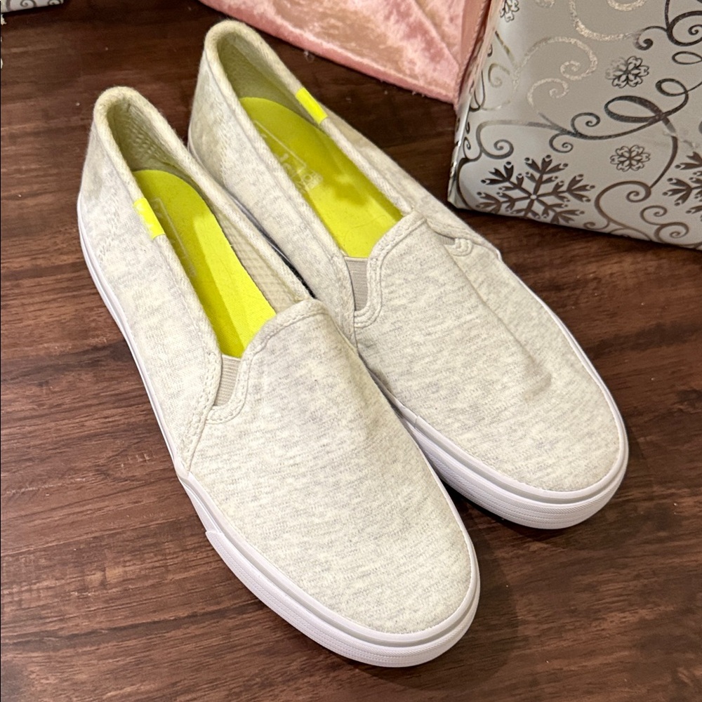 Keds Women's Cream Slip-On Sneakers